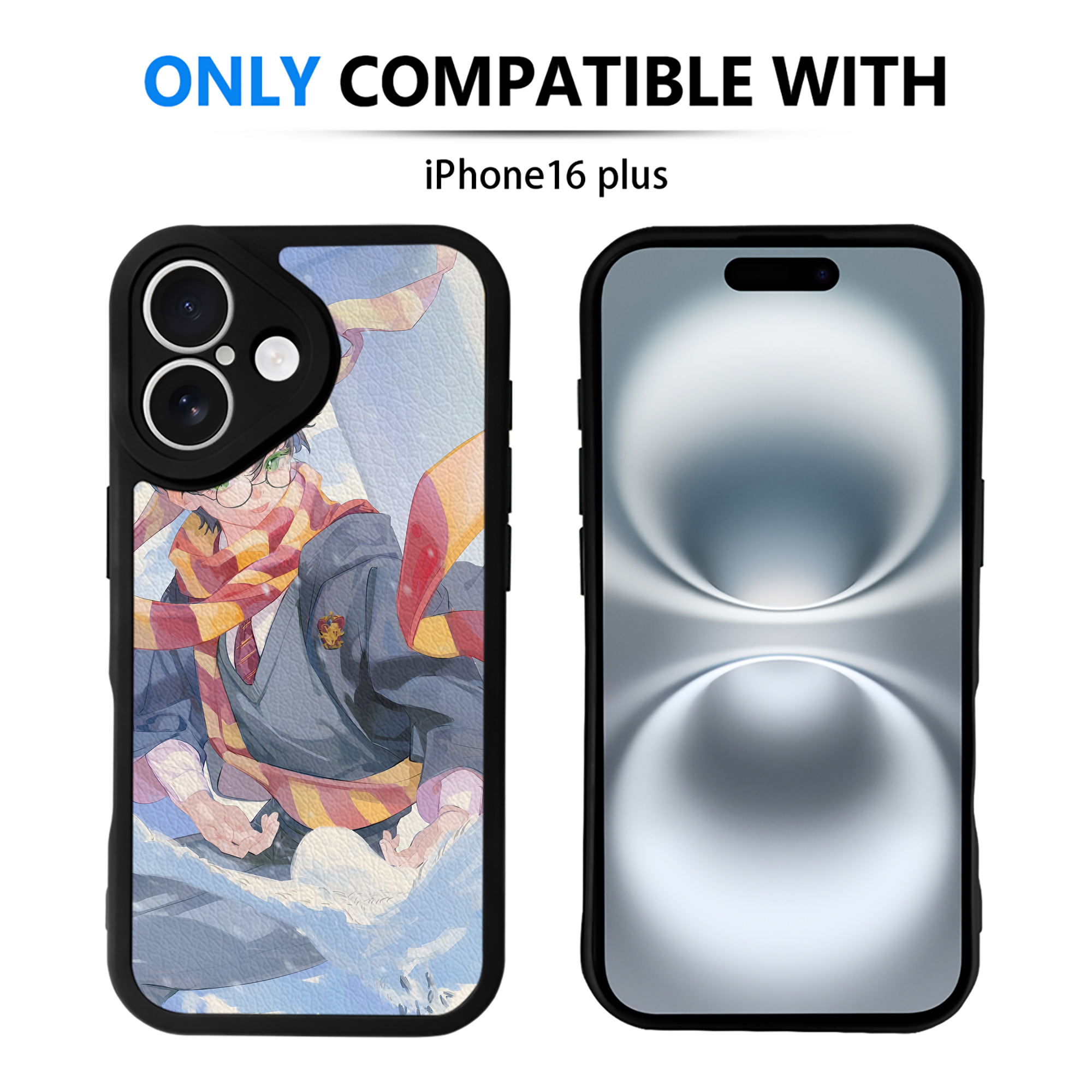 （画像用） Harry Potter ハリー・ポッターシリーズ 【iPhone 16シリーズ対応】シリコンスマホケース（レザー調） 材質：シリコン
